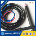 Competive price gas cooled welding tig torch WP-27 tig series